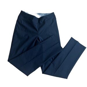 Pull on dress pants casual S.C. & Co navy blue women size 8 stretchy work office